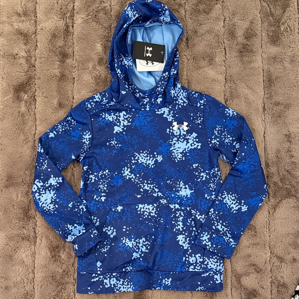 Under Armour Kids Camo Blue Hoodie
